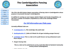 Tablet Screenshot of cambsfa.org.uk